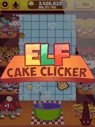 game pic for Elf cake clicker: Sugar rush. Elf on the shelf